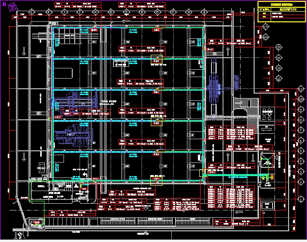 CAD Drawing - Mechanical & Electrical Desain Gambar 2D MEP M.E - 23