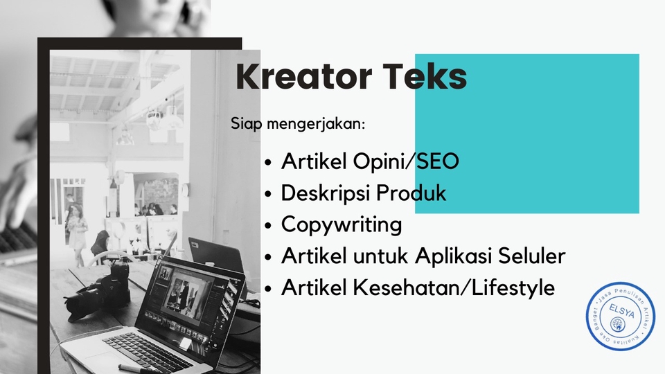 Jasa Copywriting untuk Landing Page dan Deskripsi Produk - Konten artikel untuk website, aplikasi seluler, deskripsi produk, copywriting, & artikel opini