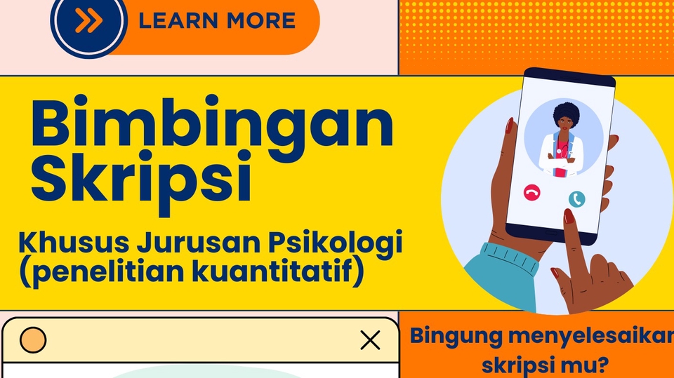 Jasa Lainnya - Bimbingan Skripsi Jurusan Psikologi (Khusus penelitian kuantitatif) - 1