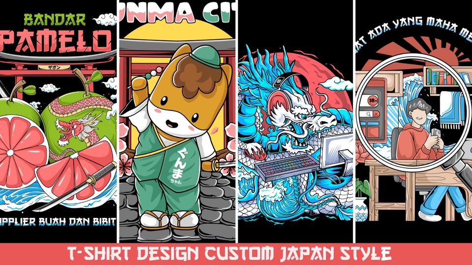 Desain Kaos & Motif - DESAIN KAOS CUSTOM JAPAN STYLE / MECHA - 10