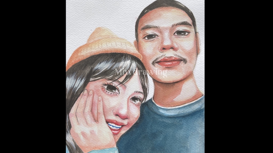 วาดภาพเหมือน Portrait - Portrait ภาพเหมือนสีน้ำ/digital painting • ภาพเหมือนบุคคล,ศิลปินดารา,ไอดอล เริ่มต้น 250-. - 3