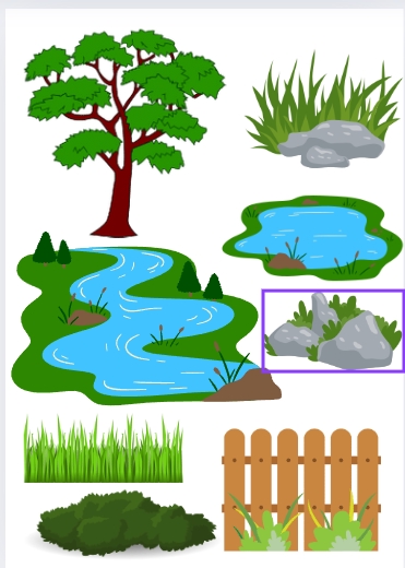 Jasa ilustrasi gambar alam: sungai, pohon, batu, rumput, danau. Ilustrasi digital untuk website atau keperluan desain.