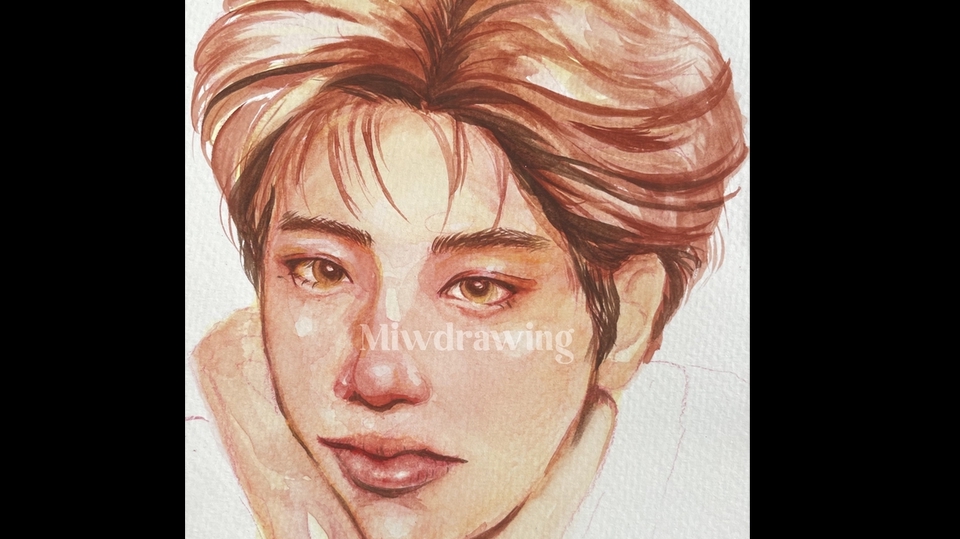 วาดภาพเหมือน Portrait - Portrait ภาพเหมือนสีน้ำ/digital painting • ภาพเหมือนบุคคล,ศิลปินดารา,ไอดอล เริ่มต้น 250-. - 26
