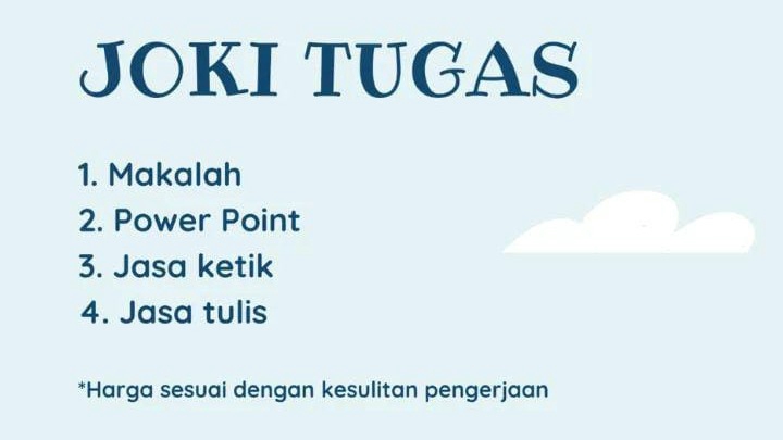 Pengetikan Umum - JASA KETIK DAN TUGAS SEKOLAH SEPERTI MAKALAH, ARTIKEL, ESSAY, DAN KETIK ULANG PDF - 1