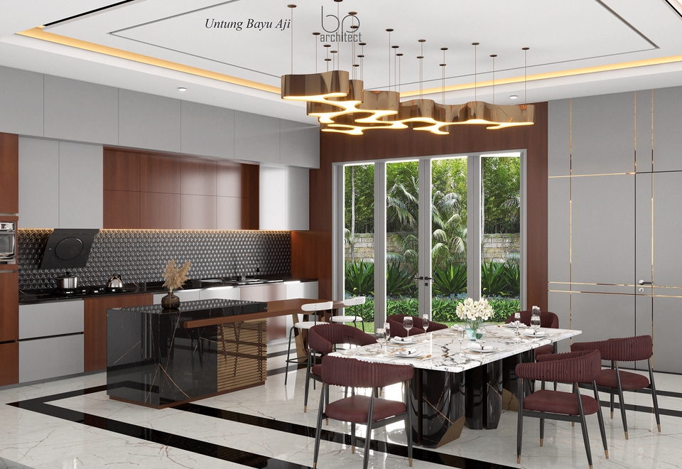 Jasa drafter autocad interior dan eksterior rumah modern dengan desain minimalis