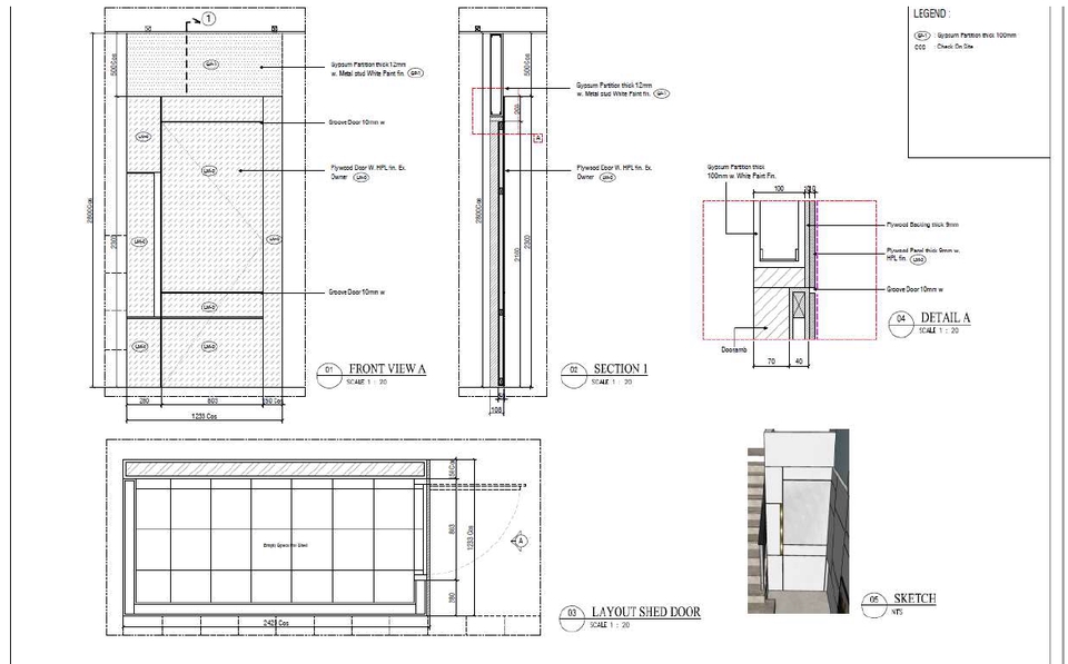 CAD Drawing - Draft CAD Gambar Kerja 2D, DED, IMB, Architect, Structure, dan Interior - 11