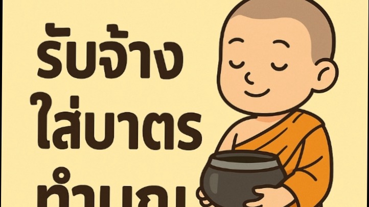 รับจ้างใส่บาตรออนไลน์ บริการใส่บาตรทำบุญ ช่วยแก้ชง เสริมดวงชะตา