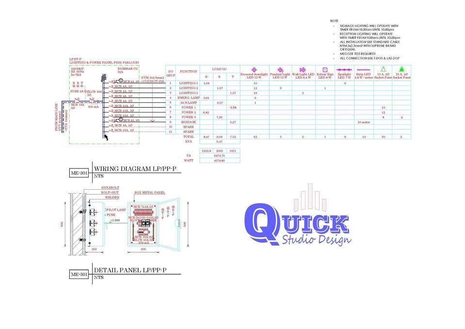 CAD Drawing - Desain Instalasi Elektrikal & Elektronik - 3