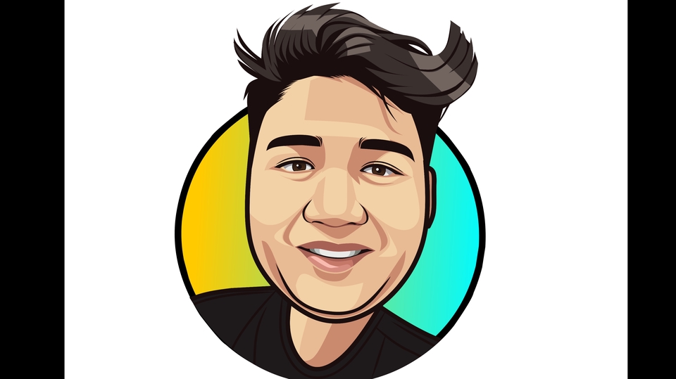 Gambar Potret - Buat foto kamu menjadi logo vector bighead - 1