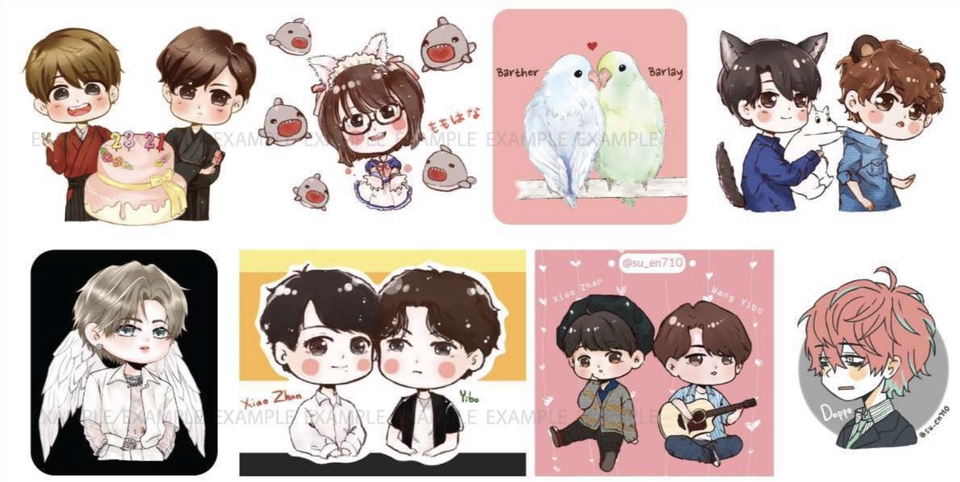 วาดภาพการ์ตูน - รับวาดการ์ตูนจิบิ Chibi น่ารัก - 4