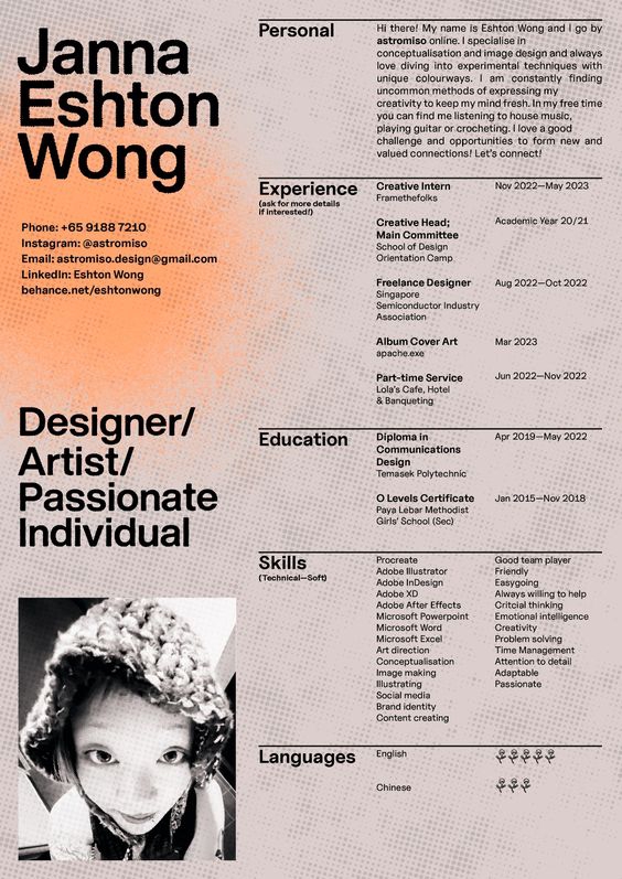 Portfolio & Resume - resume design by designer - 8