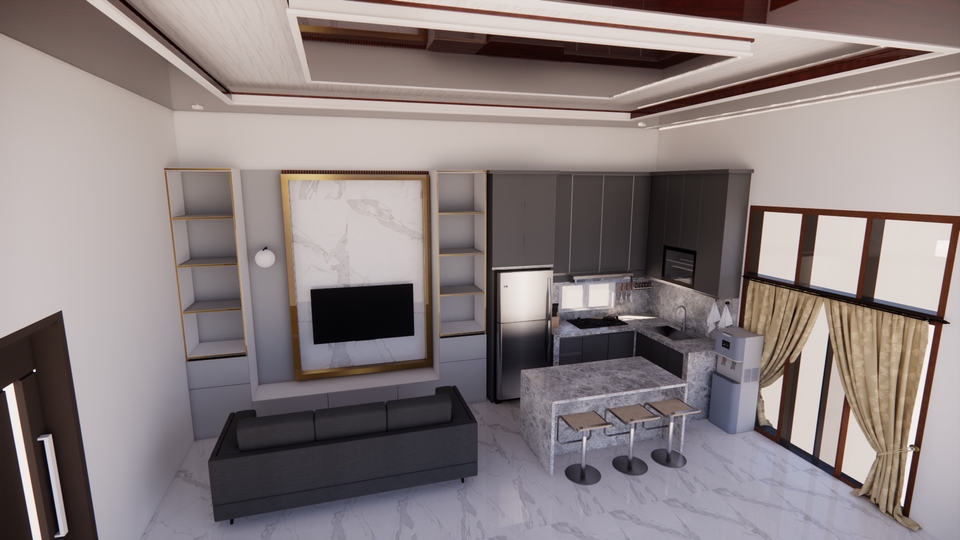 3D & Perspektif - Desain 3d Interior untuk Hunian & Komersial impian anda - 4