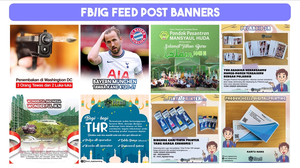 Banner Online - Desain Digital Banner atau Social Media Banner - 1