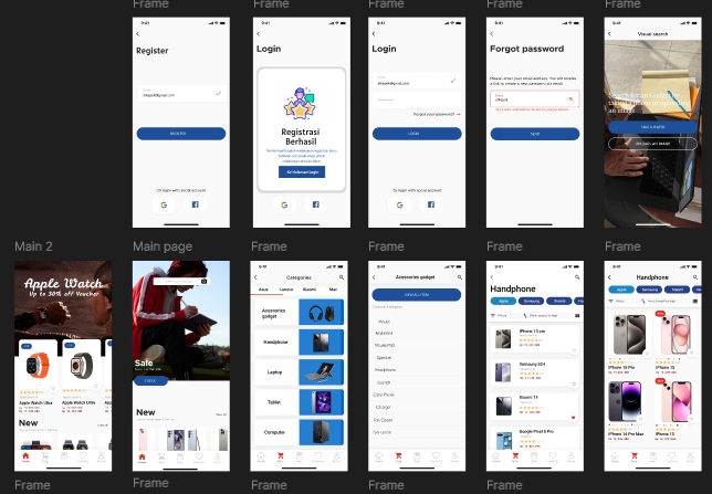 Desain UI/UX sederhana