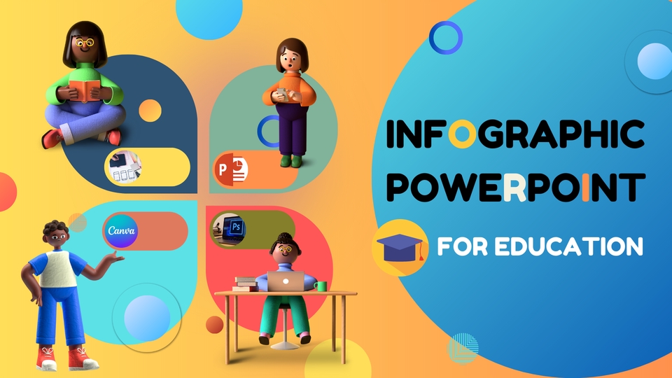 Presentation - Infographic for education,ออกแบบสื่อPowerPoint สำหรับการเรียนการสอน  - 2
