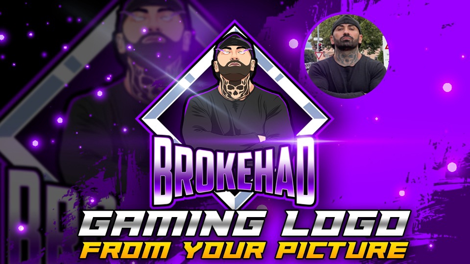 SAYA AKAN MEMBUAT LOGO GAMING BERDASARKAN FOTO ANDA