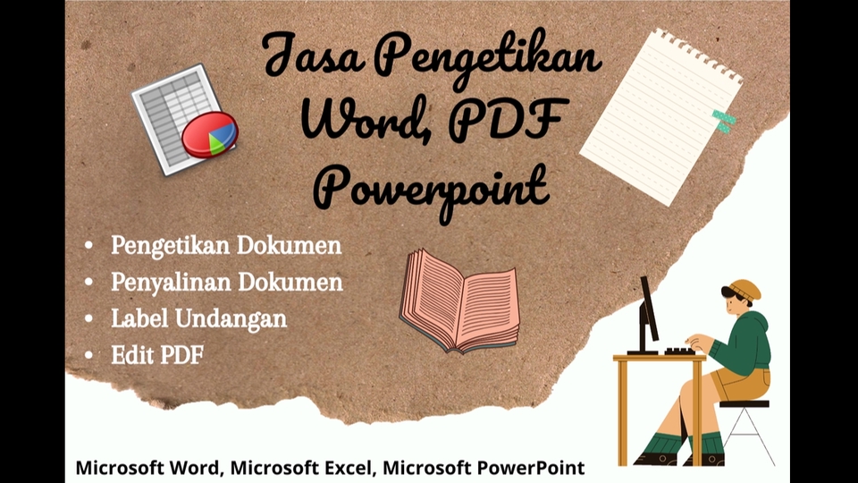 JASA PENGETIKAN MS. WORD, PDF, POWERPOINT