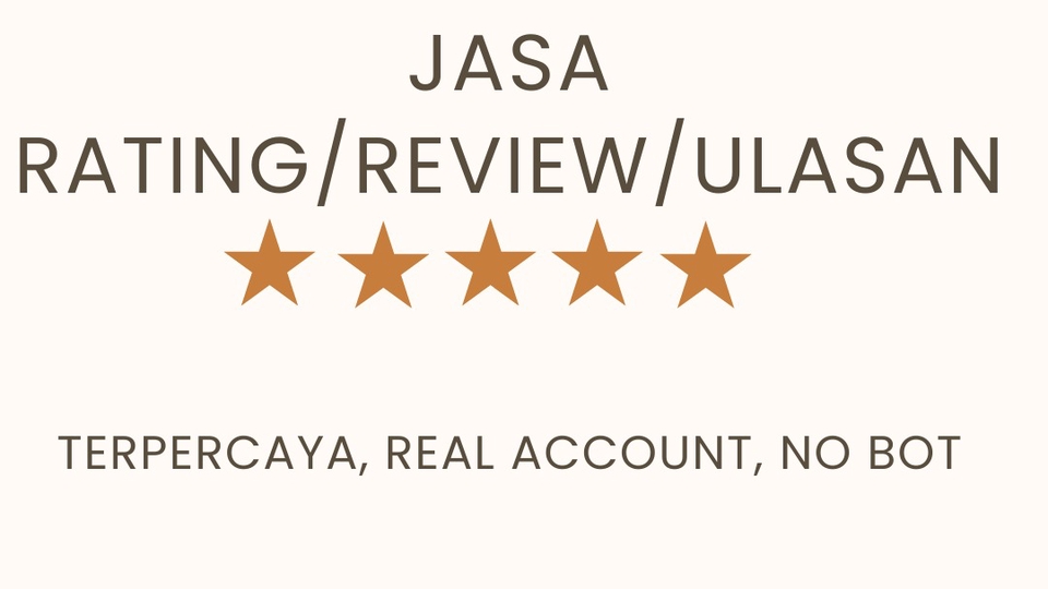 Memberi Review - JASA RATING/REVIEW/ULASAN💗💗💗 - 1