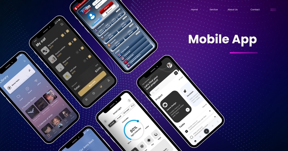 ออกแบบแอพพลิเคชั่นมือถือ UI UX สำหรับแพลตฟอร์มบริการฟรีแลนซ์