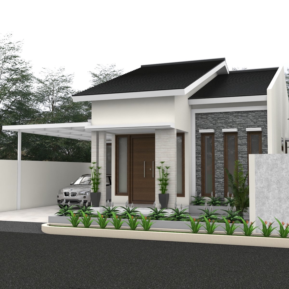 3D & Perspektif - Jasa Desain Eksterior Rumah - 10