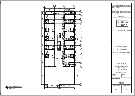 CAD Drawing - Gambar Kerja dan Gambar IMB  - 6