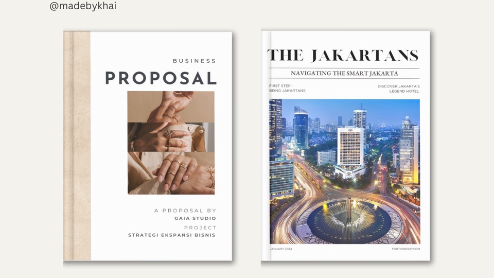 Jasa desain brosur profesional untuk bisnis, dengan desain yang modern dan unik.