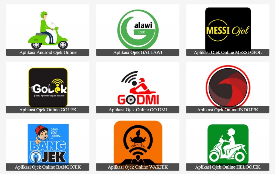 Aplikasi Ponsel - Pembuatan Aplikasi Ojek Online Android IOS Seperti Gojek / Grab - 12