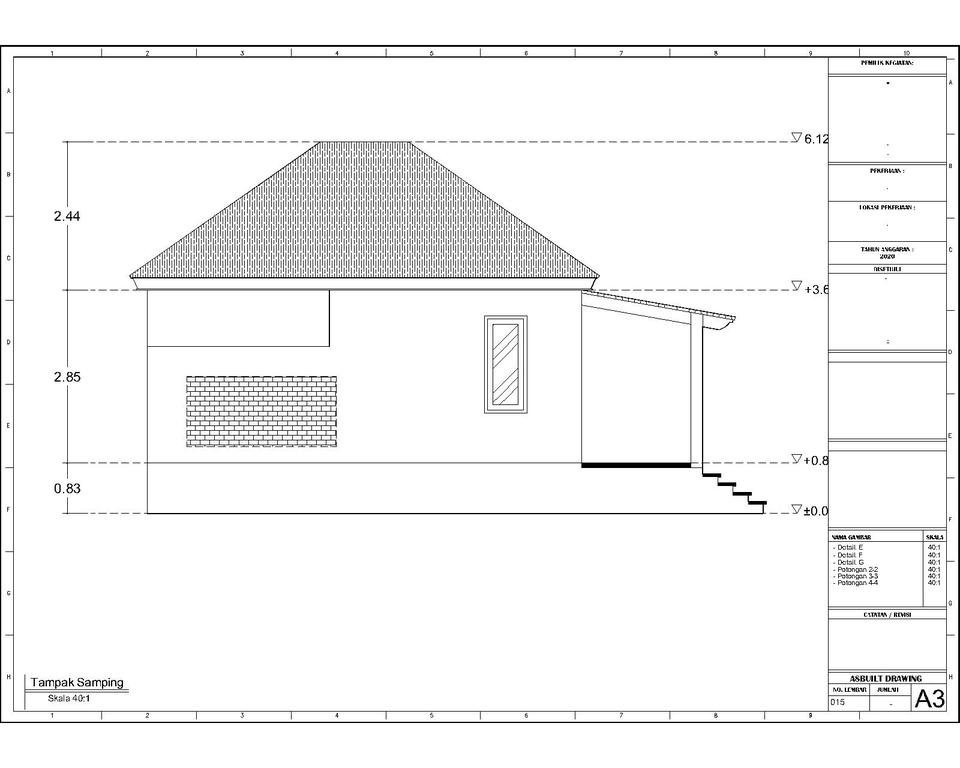 CAD Drawing - Jasa Gambar Untuk IMB, Konsep Awal Dengan AutoCad - 2