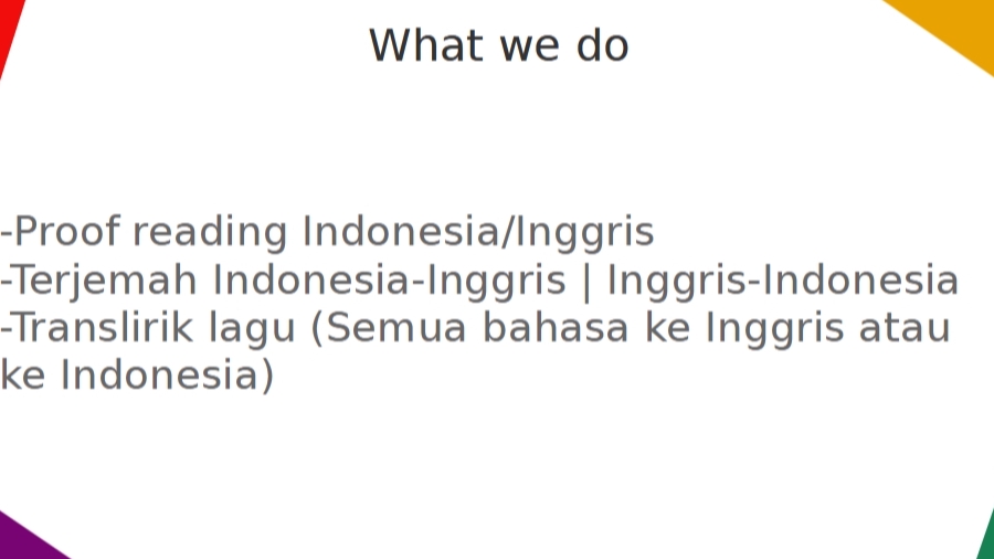 Jasa Proofreading dan Pengecekan Grammar - Proof Reading Kilat Indonesia & Inggris | 1 hari jadi