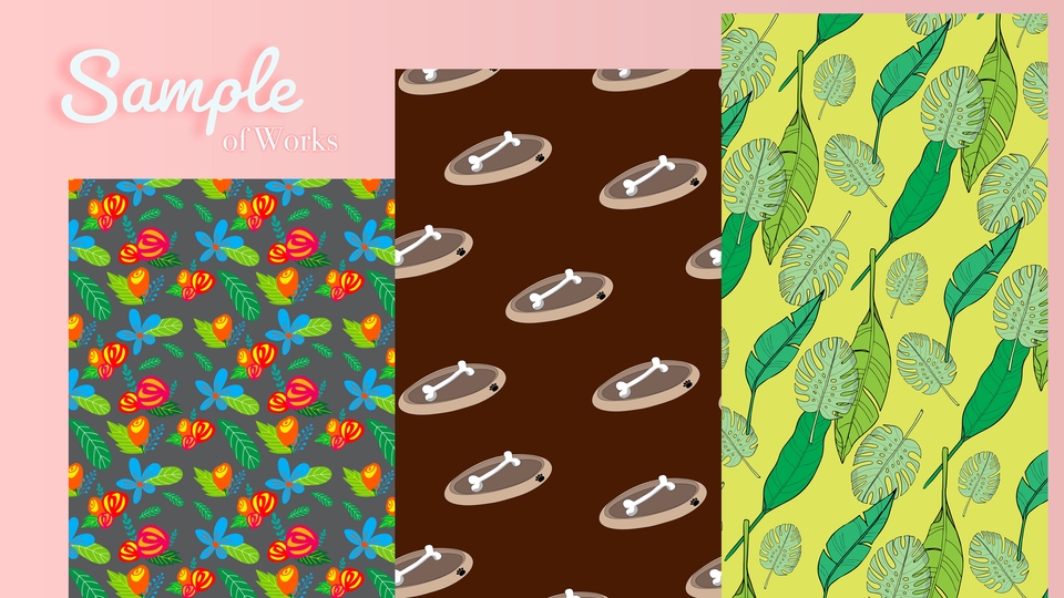วาด/ออกแบบแพทเทิร์นเสื้อผ้า - รับออกแบบลาย repeat | ลายผ้า seamless pattern | ใช้ในงานแฟชั่น หรือ ต่อยอดทำผลิตภัณฑ์อื่นๆได้มากมาย - 8