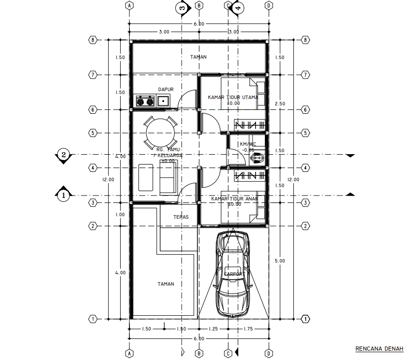 CAD Drawing - GAMBAR IMB & GAMBAR KERJA (DED) - 3