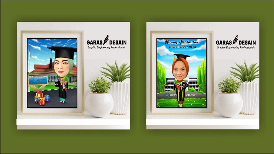 Gambar Potret - Desain Karikatur, Vektor, Siluet, Mozaik - 5