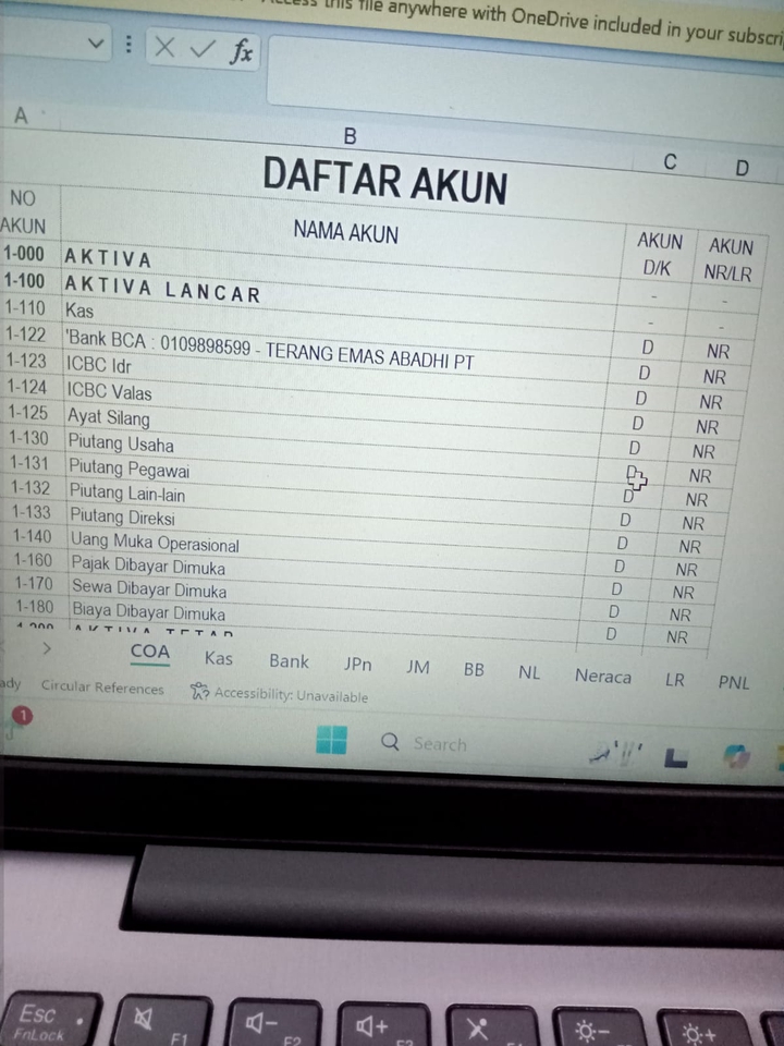 Daftar akun keuangan perusahaan dengan jasa akuntansi terbaik dan profesional