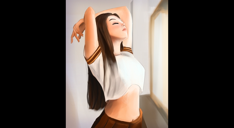 วาดภาพการ์ตูน - Semi-Realistic Portrait  - 14