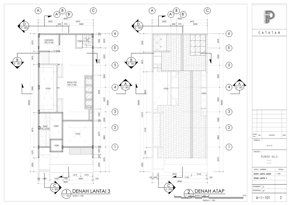 CAD Drawing - Jasa Gambar Kerja Architecture & Interior , 1 s/d 3 Hari Jadi Harga 50.000 /Lembar - 3