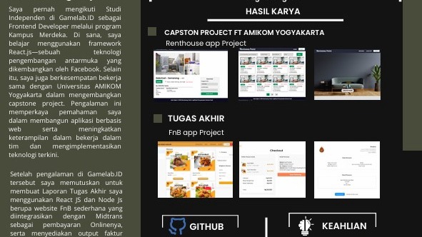 Jasa Pembuatan Website - Portfolio Pengembang Website - Rhenhouse App Project - Capston Project -  Amikom Yogyakarta