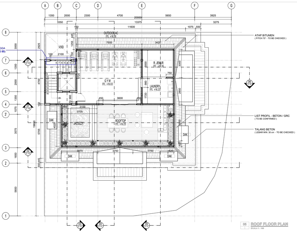 CAD Drawing - Gambar Kerja Autocad 2D : Arsitek, Struktur, MEP - 6