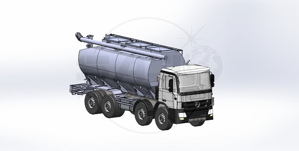 เขียนแบบวิศวกรรมและออกแบบโครงสร้าง - เขียนแบบสั่งผลิตรถบรรทุกอาหารสัตว์ - 4