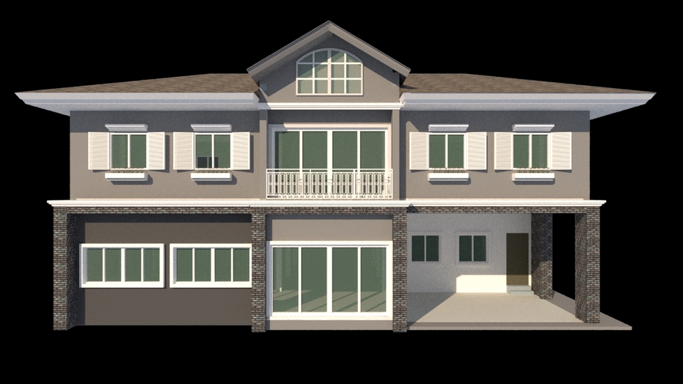 3D Perspective - รับทำแบบ 2D and 3D เพื่อการนำเสนอก่อนงานก่อสร้างจริง - 20