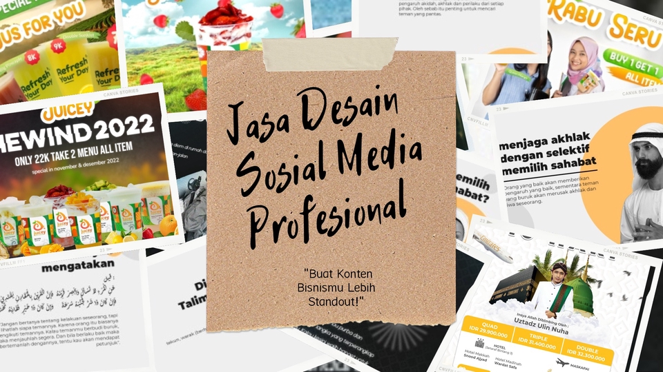 Jasa Desain Banner Online, Template Keren dan Unik - Jasa Desain Sosial Media UMKM – Menarik, Profesional, dan Berkesan