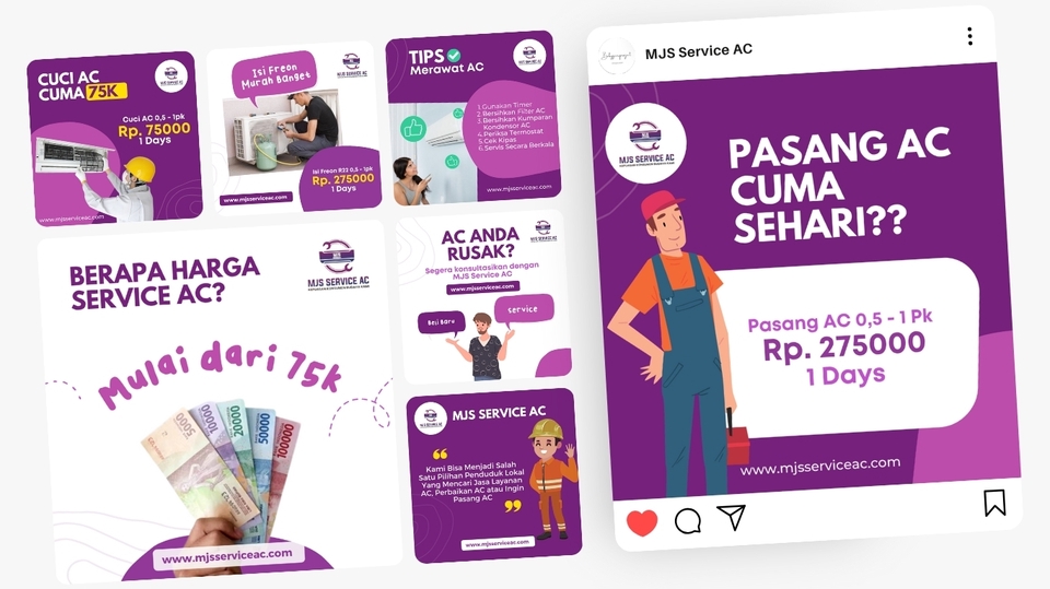 Jasa desain banner Instagram dan pembuatan banner online shop dengan harga mulai dari Rp. 75k. Layanan desain banner untuk promosi website dan media sosial. Desain banner unik, keren dan menarik. Banner promosi untuk iklan di instagram dan facebook.