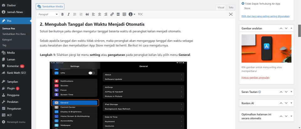 Jasa penulis artikel di Indonesia - Layanan penulisan artikel profesional untuk meningkatkan SEO website Anda.