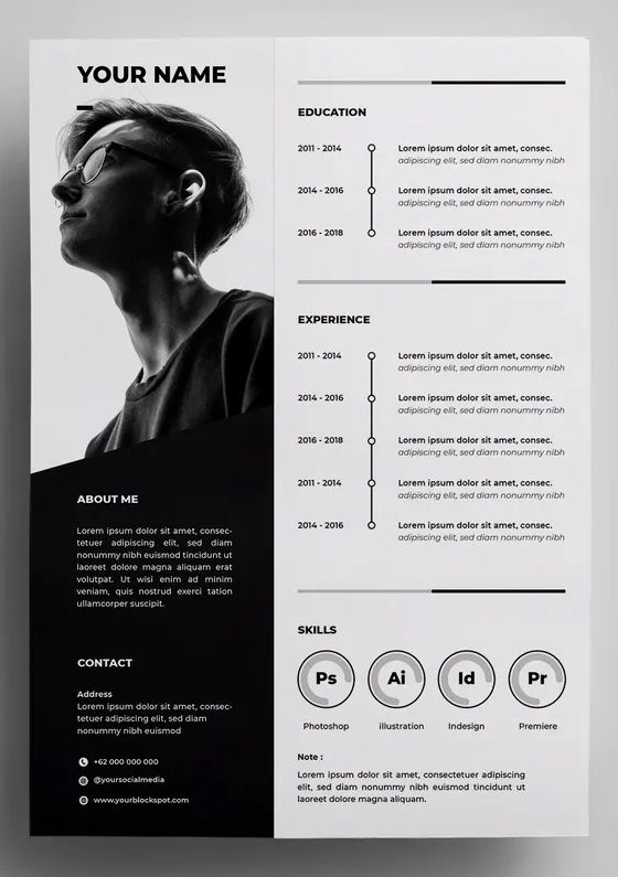 Portfolio & Resume - resume design by designer - 5