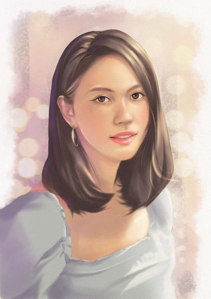 วาดภาพเหมือน Portrait - รับวาดภาพเหมือน portrait สไตล์สีน้ำ เทคนิคDigital painting - 18