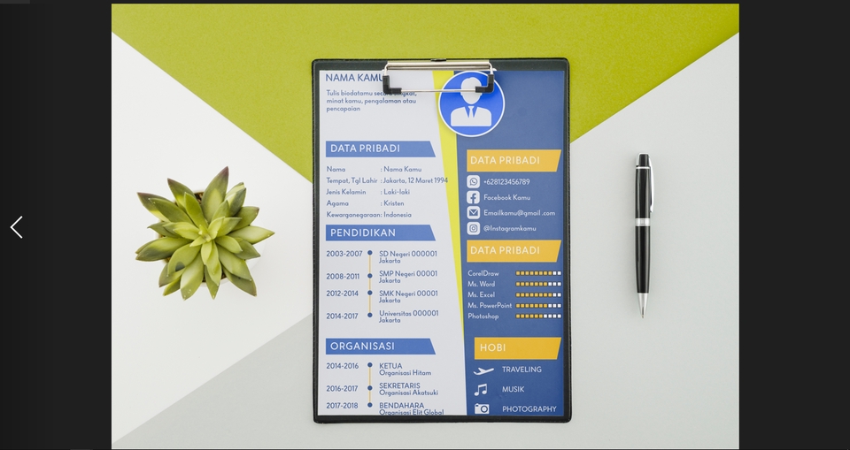 Portfolio & Resume - CV ONLINE KEREN UNTUK LAMARAN VIA EMAIL - 4