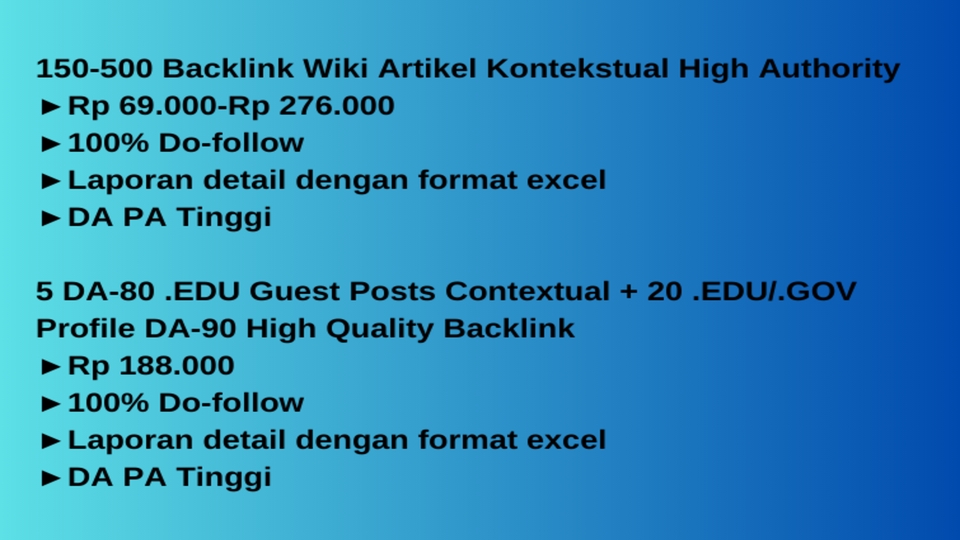 Digital Marketing - Custom Order Backlink High Quality - 3