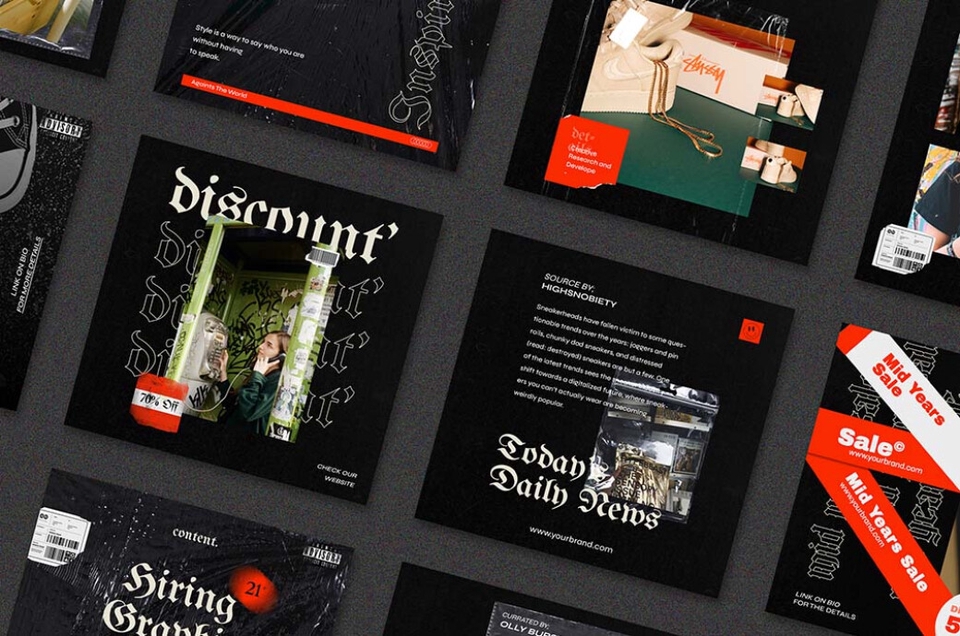 Jasa desain banner Instagram, desain banner promosi, banner iklan instagram, desain feed Instagram, jasa pembuatan banner Instagram.