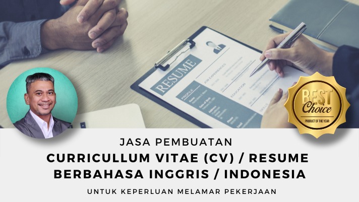 Portfolio & Resume - Desain Curriculum Vitae/ CV / Resume menarik Berbahasa Inggris - Indonesia untuk melamar kerja   - 1