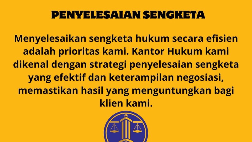 Jasa konsultan hukum, kantor hukum, jasa pengacara, layanan hukum, sengketa, konsultasi hukum, penyelesaian sengketa