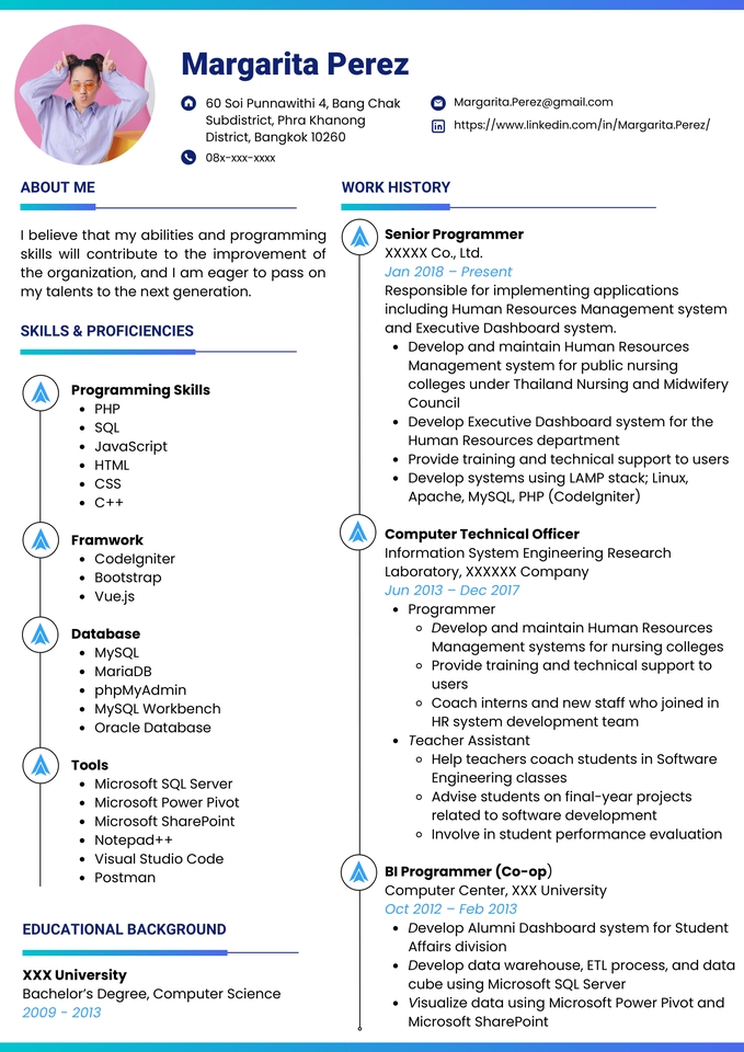 Portfolio & Resume - Resume สำหรับสายโปรแกรมเมอร์ - 4